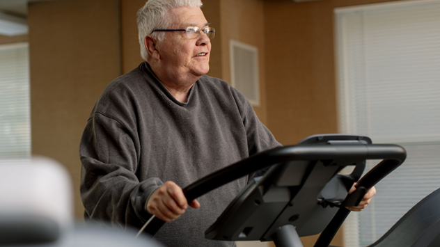Participants in the Nicotine Dependence Center's residential treatment program have access to a fitness room.